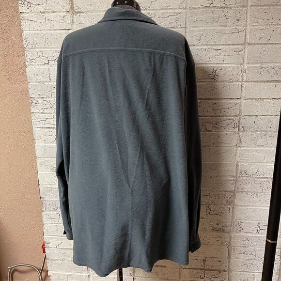 Columbia Gray Fleece Long SLeeve Shirt XXL - Picture 4 of 7
